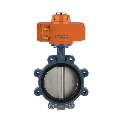 Factory Price Cast-Iron Stainless-Steel Rubber Seat Water Lug Type Double Flange Butterfly Valve