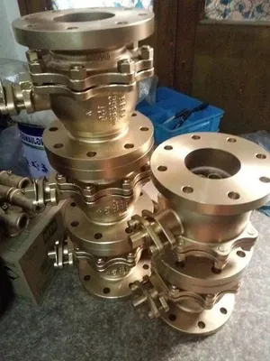 Marine Seawater Flange ANSI 150 Bronze C95800 Full Bore Split Body Ball Valve