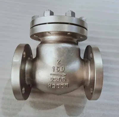 Marine API6d Standard Cast Steel Flanged Check Globe Valves for Oil Pipeline Valves