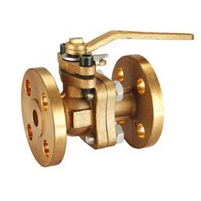 Manufacturers Direct Selling DIN Standard Flanged Cast Iron Bronze Floating Ball Valve for Marine