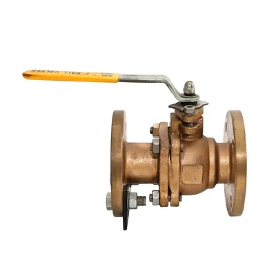 Water Industrial Usage DN15-100 Water Oil Flanged Bronze Floating Ball Valve Marine